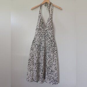 White House Black Market Women's Black and White Dress